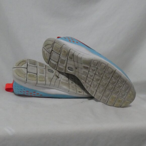 NIKE | 6.5Y | Nike Free 5.0 Turquoise Blue & Neon Orange Sneakers - Gym - Shoe - Picture 14 of 14